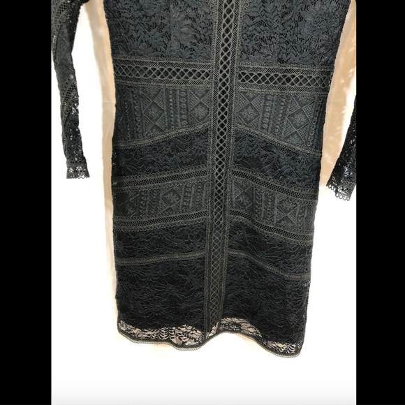 NWT $415 The Kooples Black Lace Dress SZ Medium - Picture 5 of 8